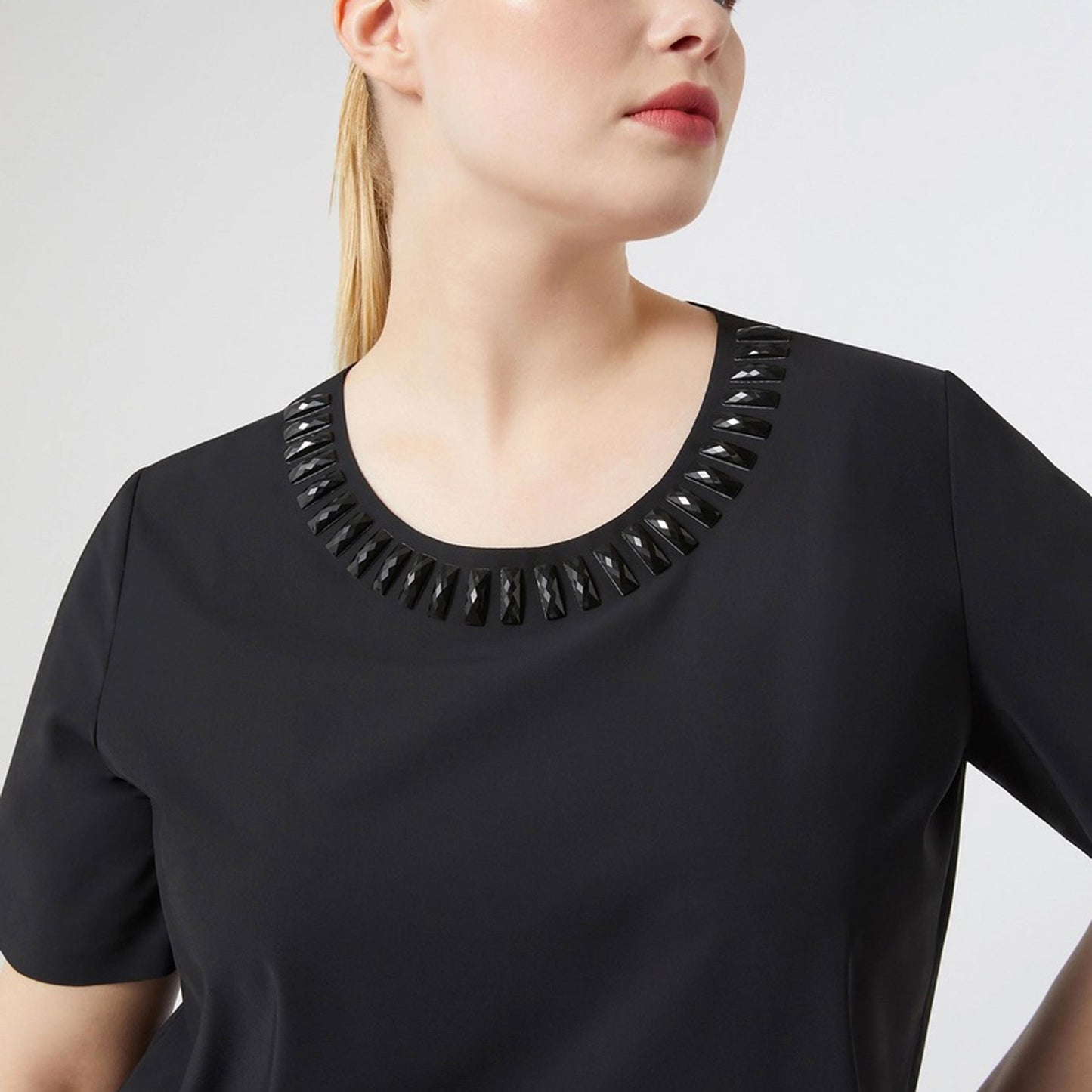 Persona t-shirt nera meringa