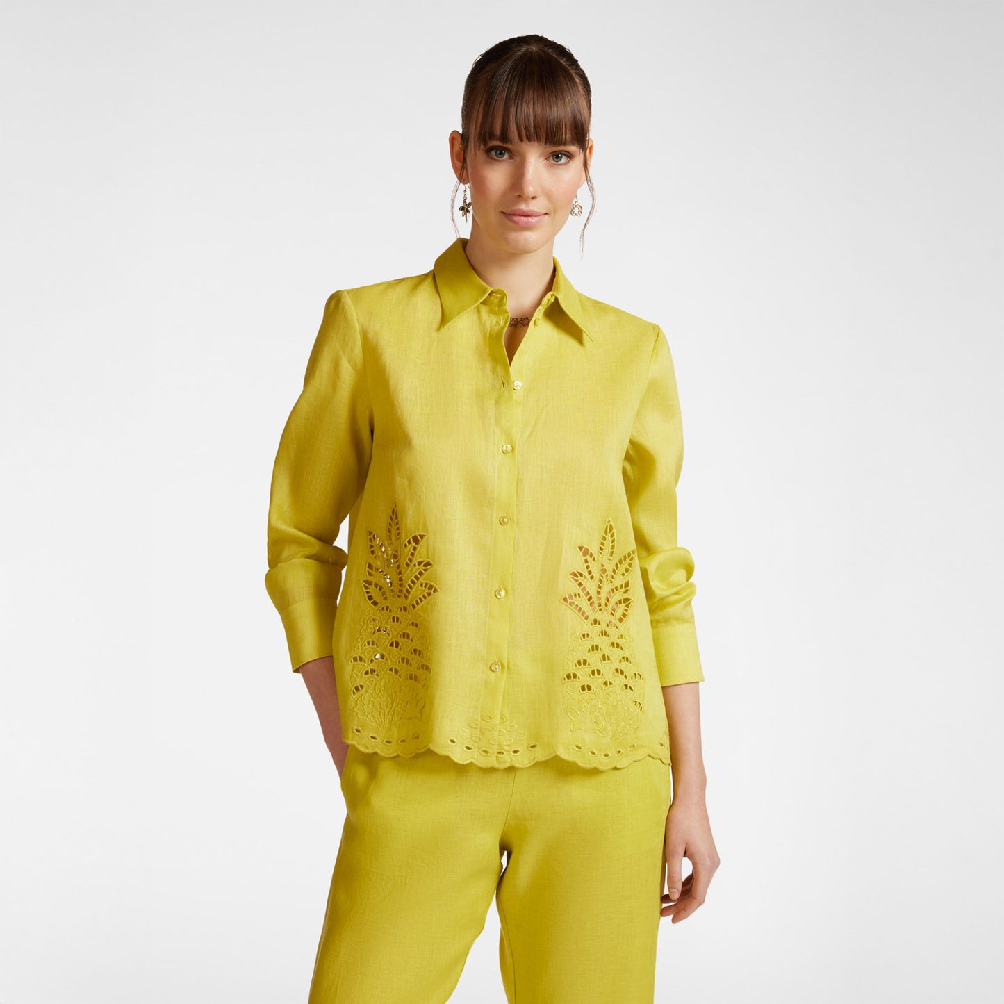 Camicia Elena Mirò lime 5109p0