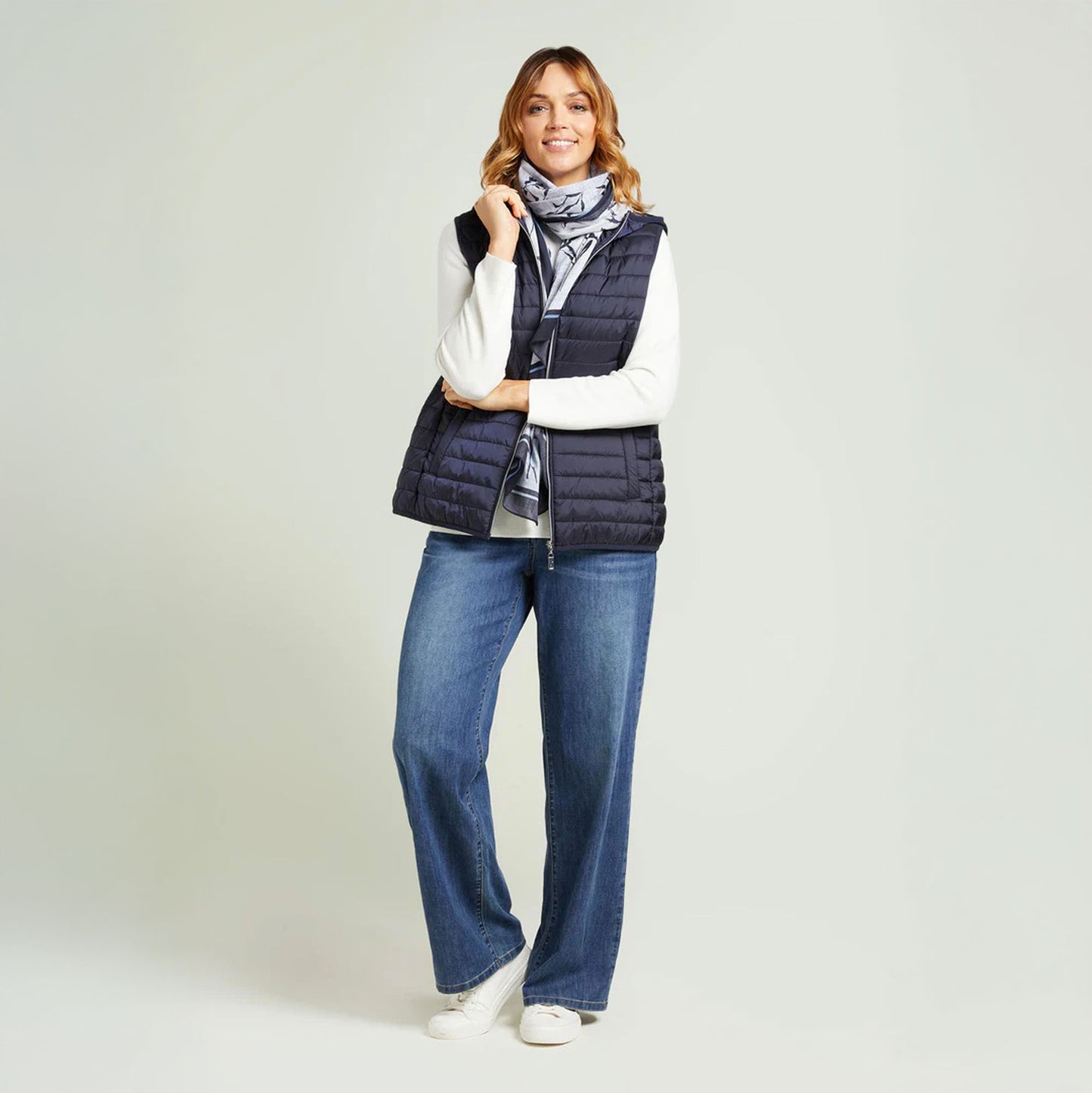 Gilet Luisa Viola blu F712