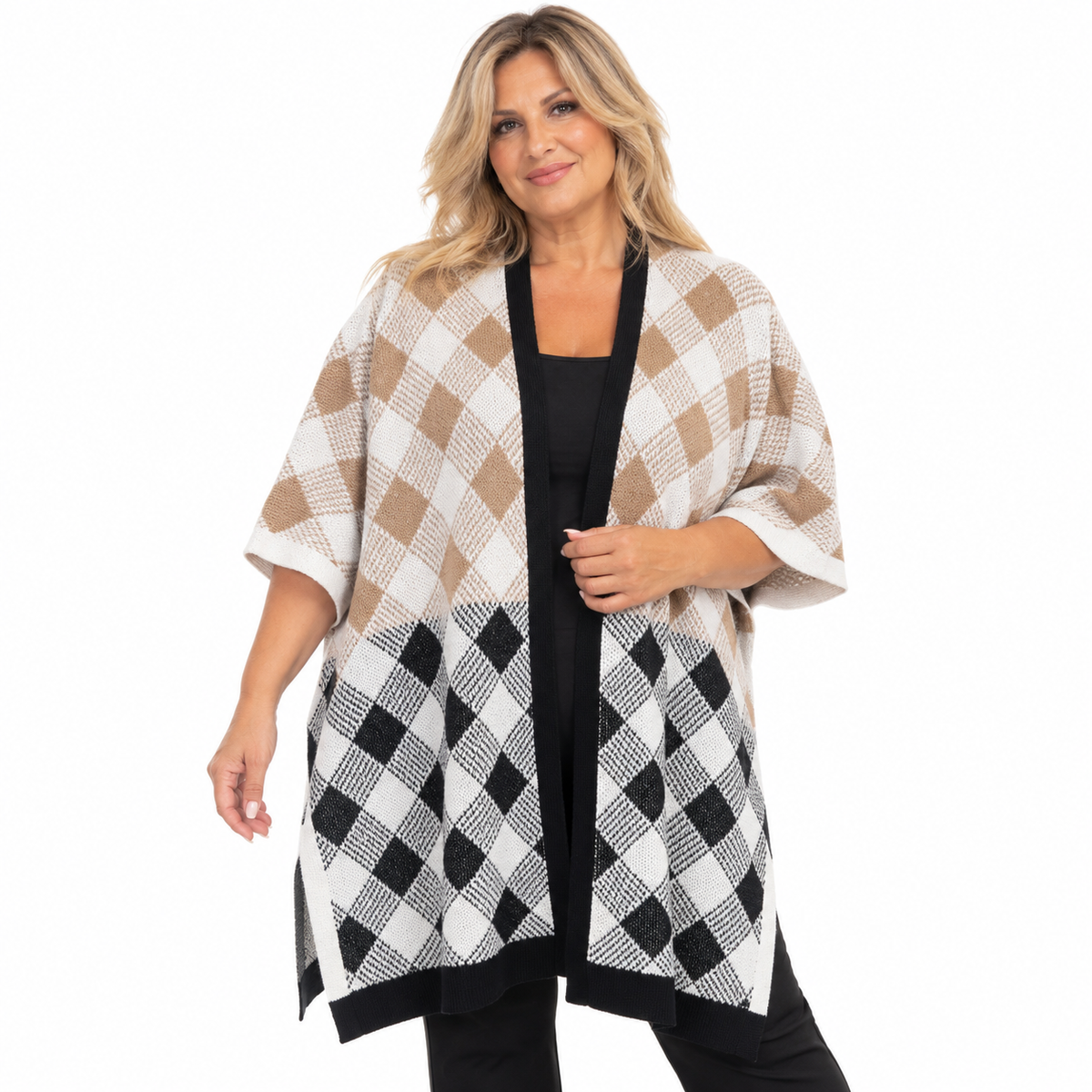 Cardigan sciallato Persona By Marina Rinaldi FIBBIA-01