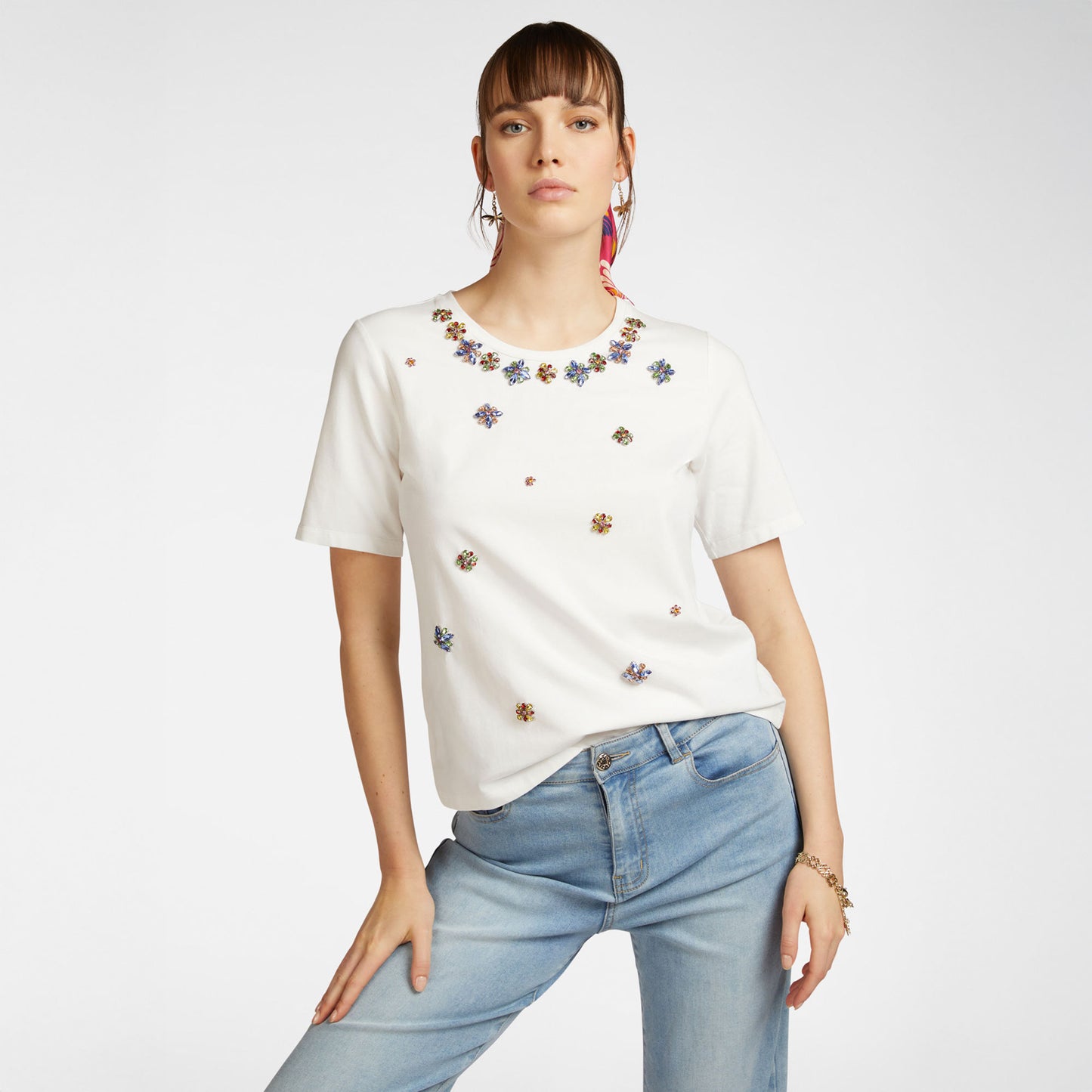 T-shirt elena mirò bianco g224z0