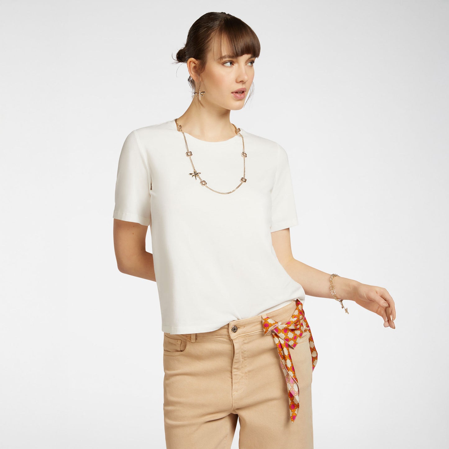 T-shirt elena mirò bianca g231z0