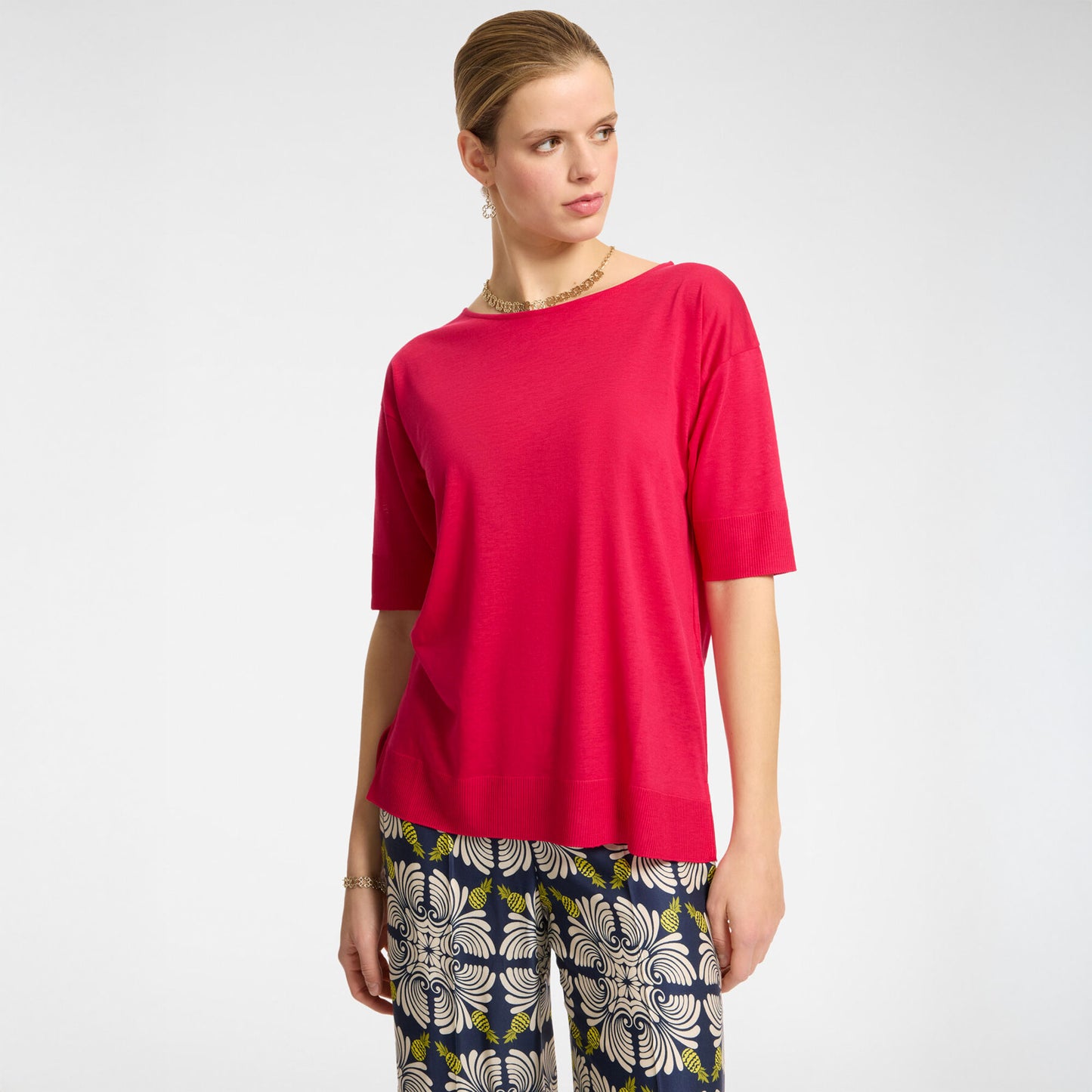 T-shirt elena mirò fucsia g232z0
