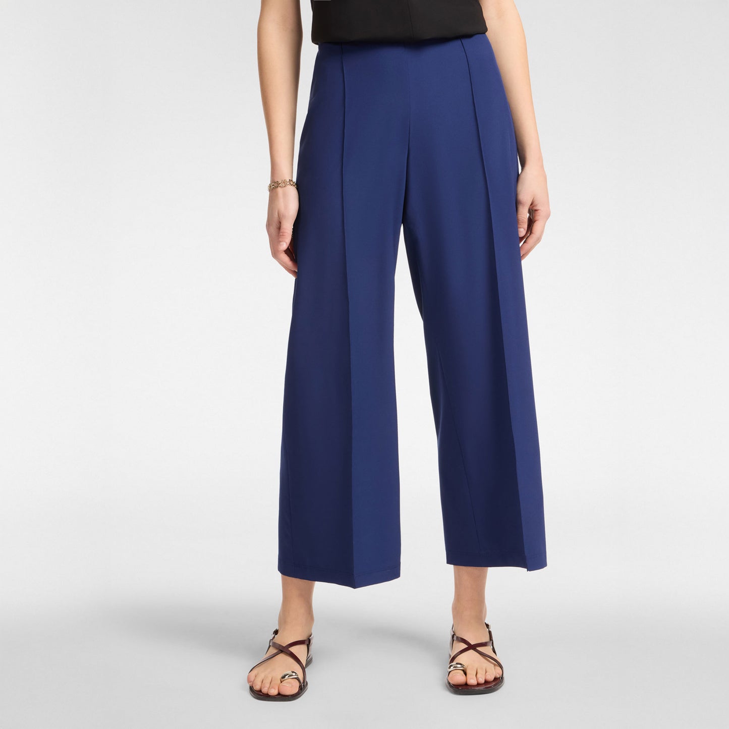 Pantaloni elena mirò bluette scuro p098p0