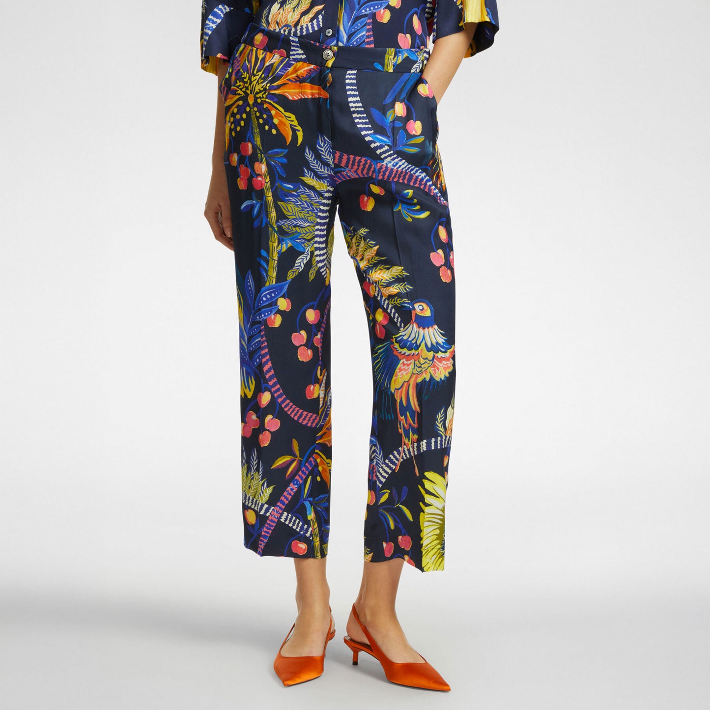 Pantaloni elena mirò 01 blu p109p1