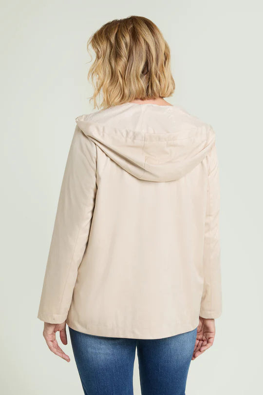 Giacca a vento Luisa Viola beige F706F0
