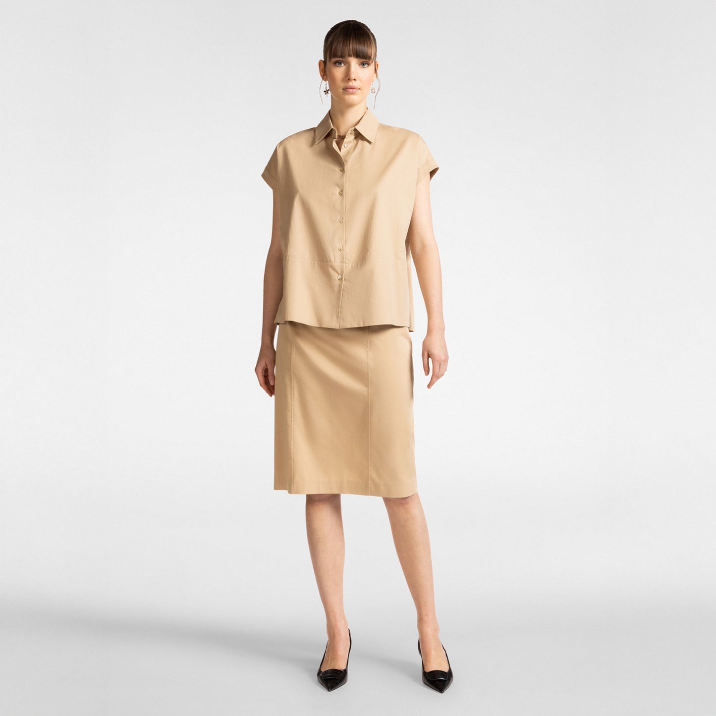 Gonna elena mirò beige 1035p0