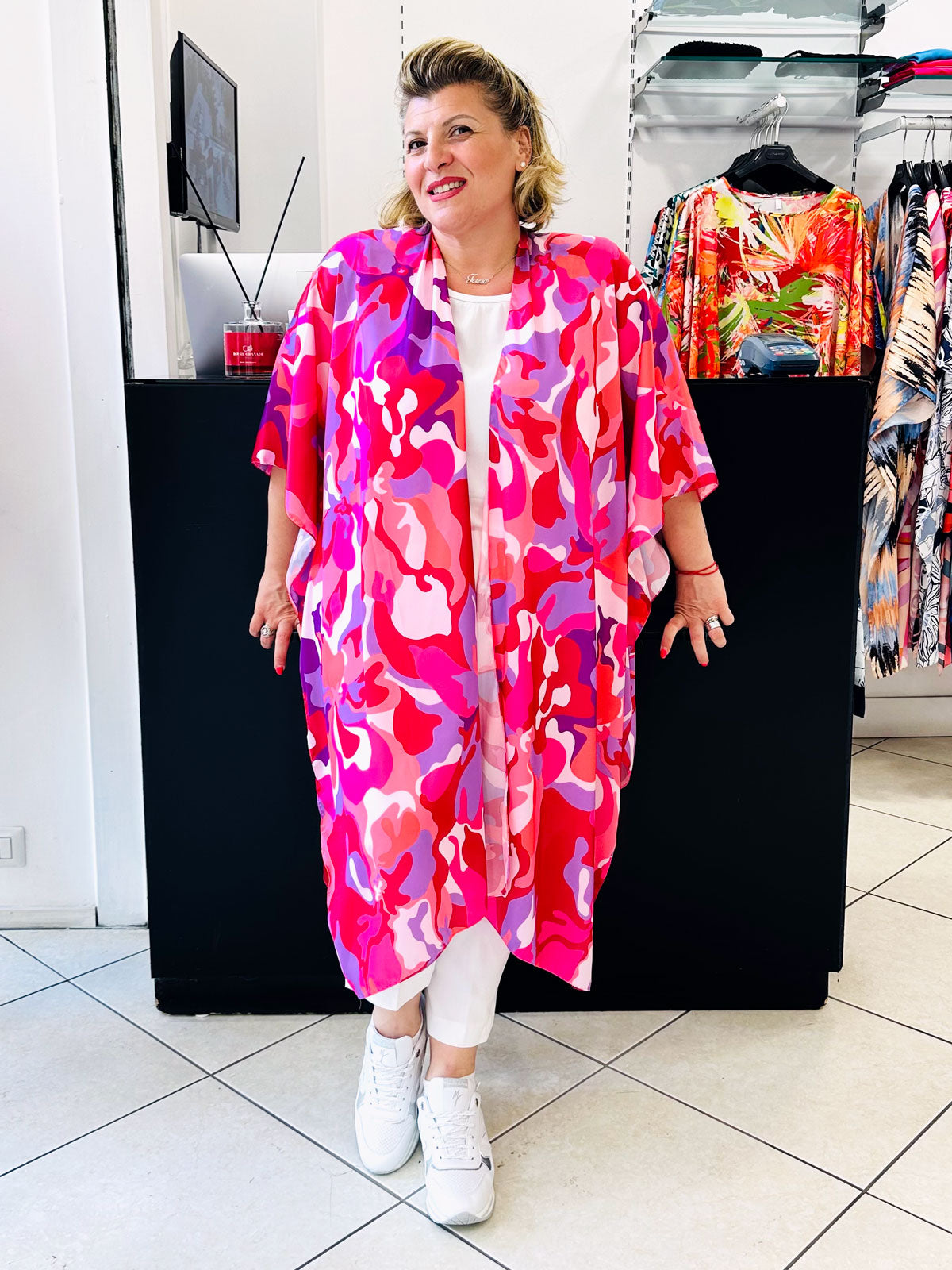 Kimono Tirami su EMMA FUCSIA