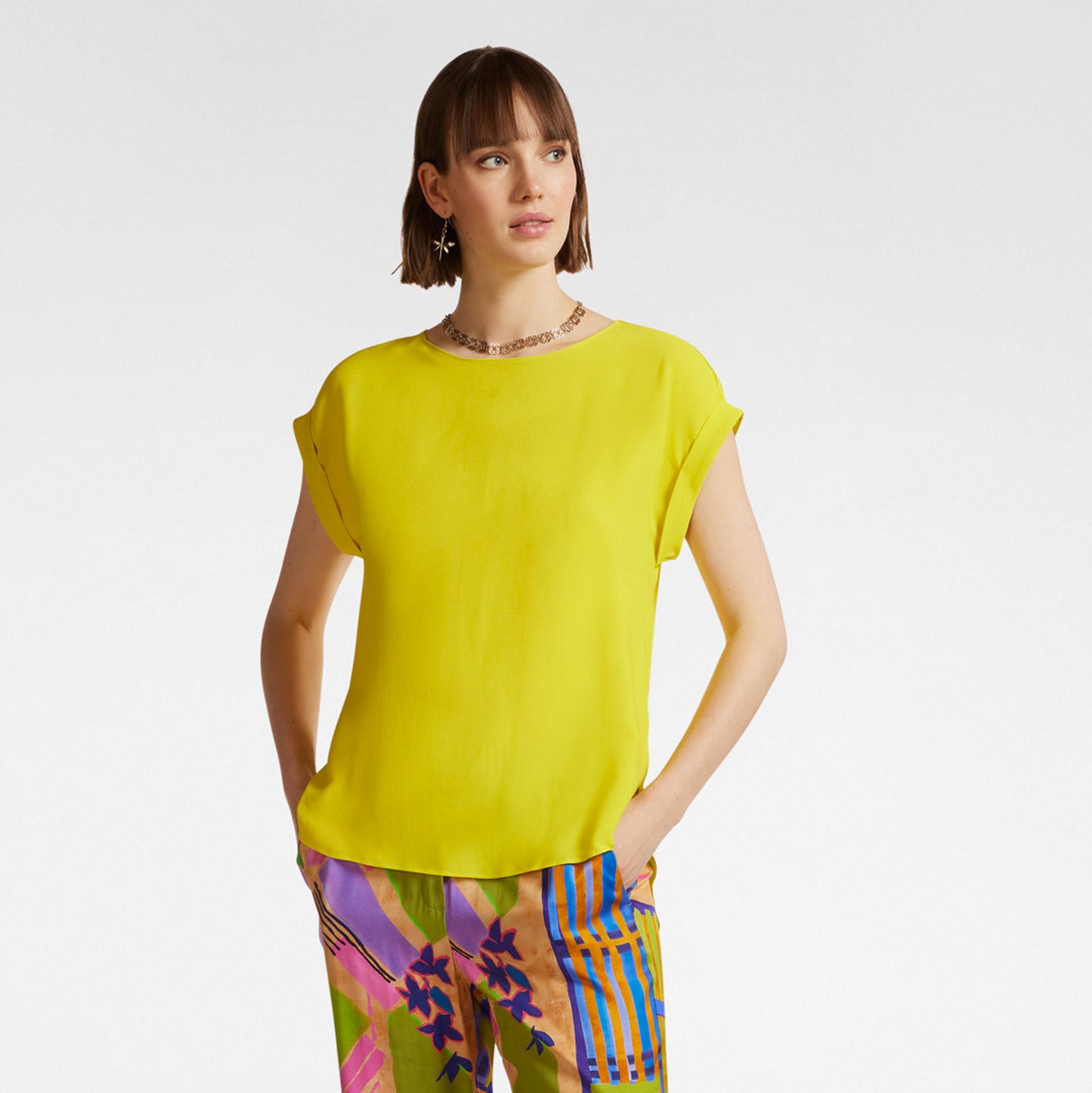 Casacca Elena Mirò lime 2090P1