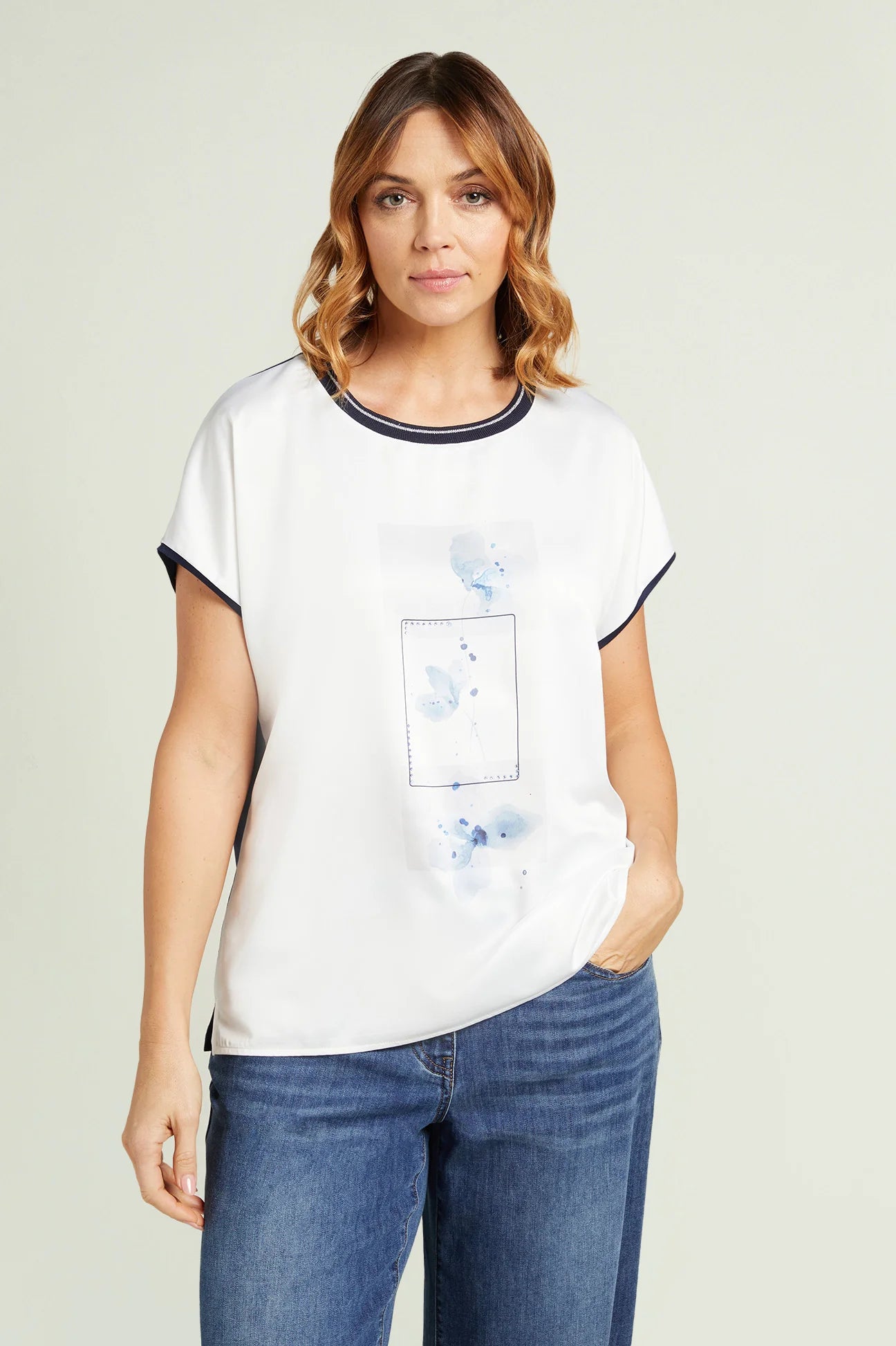 LUISA VIOLA T-SHIRT G001LO BLU