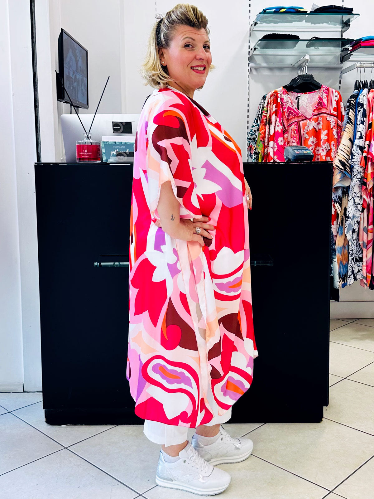 Kimono Tirami su INDILA FUCSIA