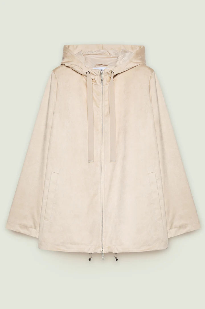 Giacca a vento Luisa Viola beige F706F0