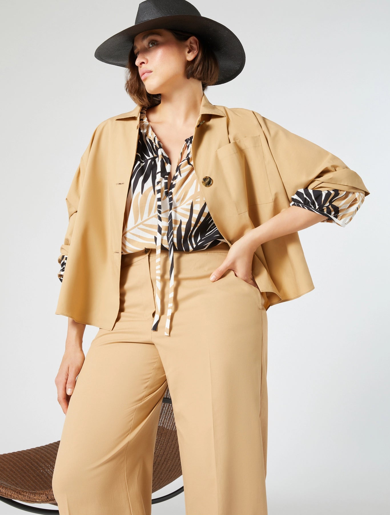Blusa persona felce-bianco genny