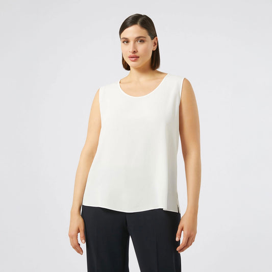 Persona top bianco seta bellezza