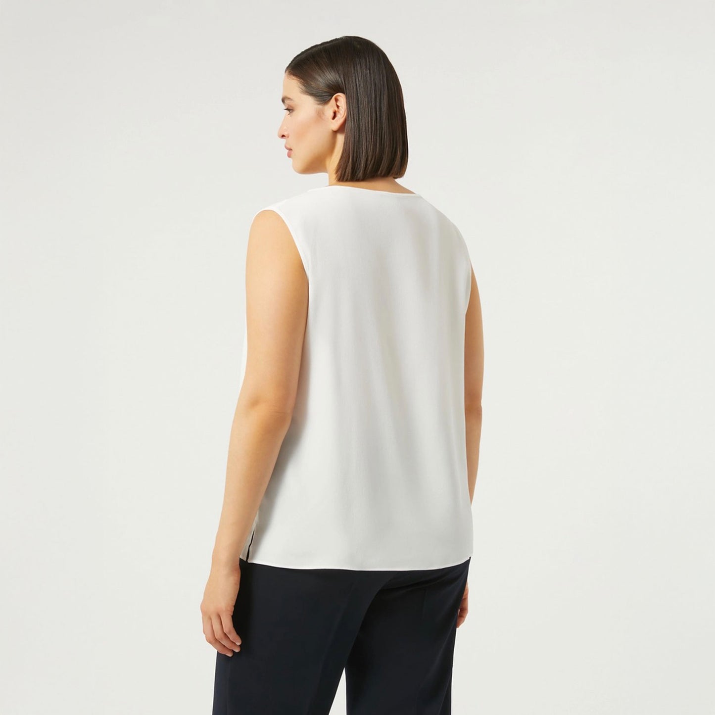 Persona top bianco seta bellezza
