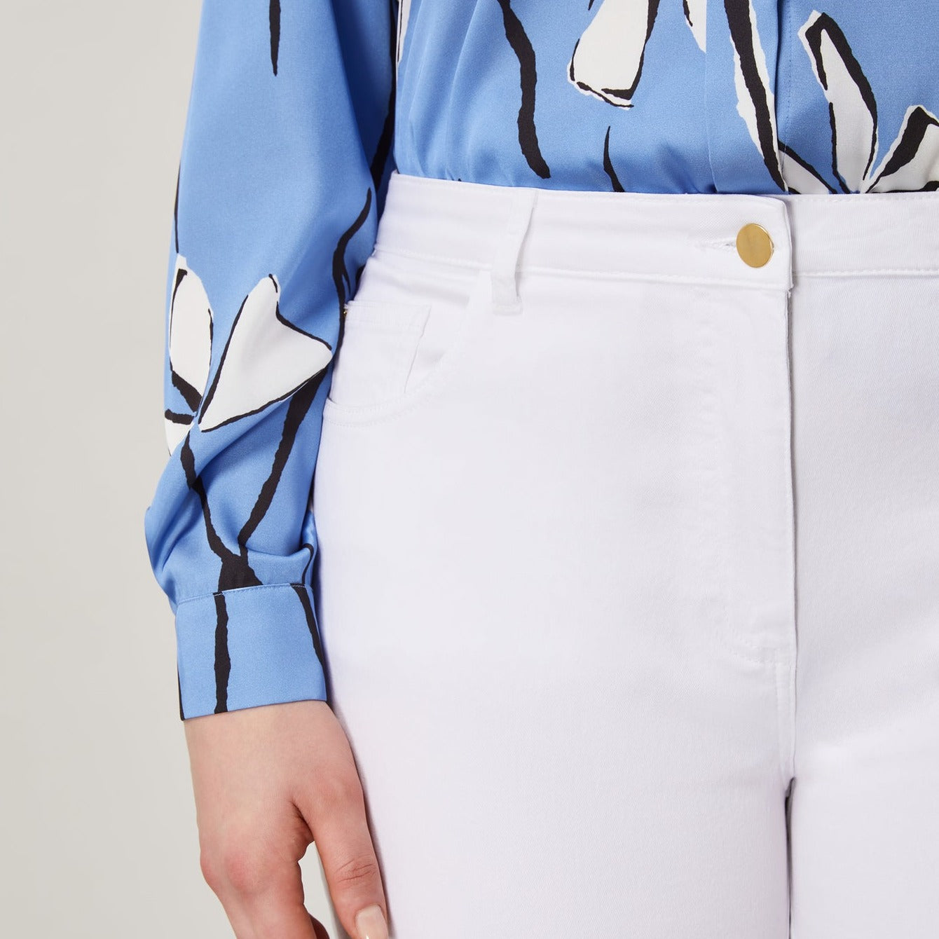 Pantaloni Persona bianchi CALABRA