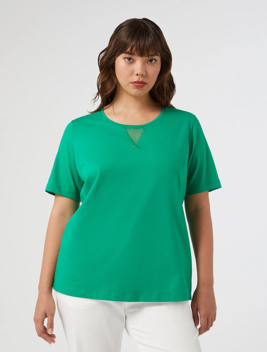 Persona T-shirt menta ricamo uguale