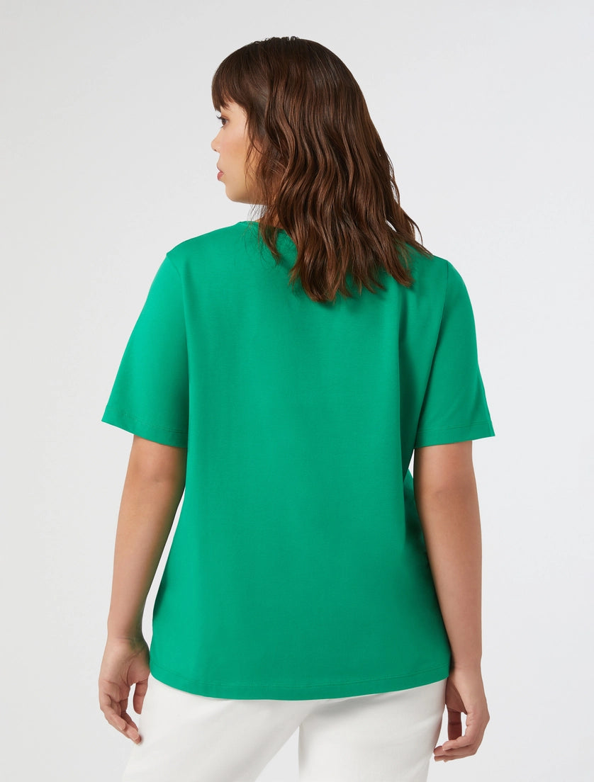 Persona T-shirt menta ricamo uguale