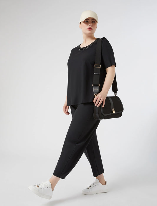 Persona t-shirt nero meringa