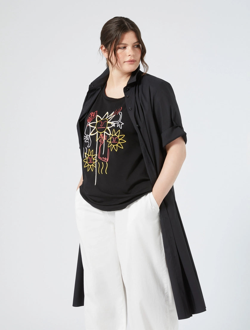 Persona t-shirt nero stampa Glenn