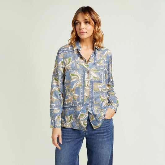 Camicia Luisa Viola celeste 5275