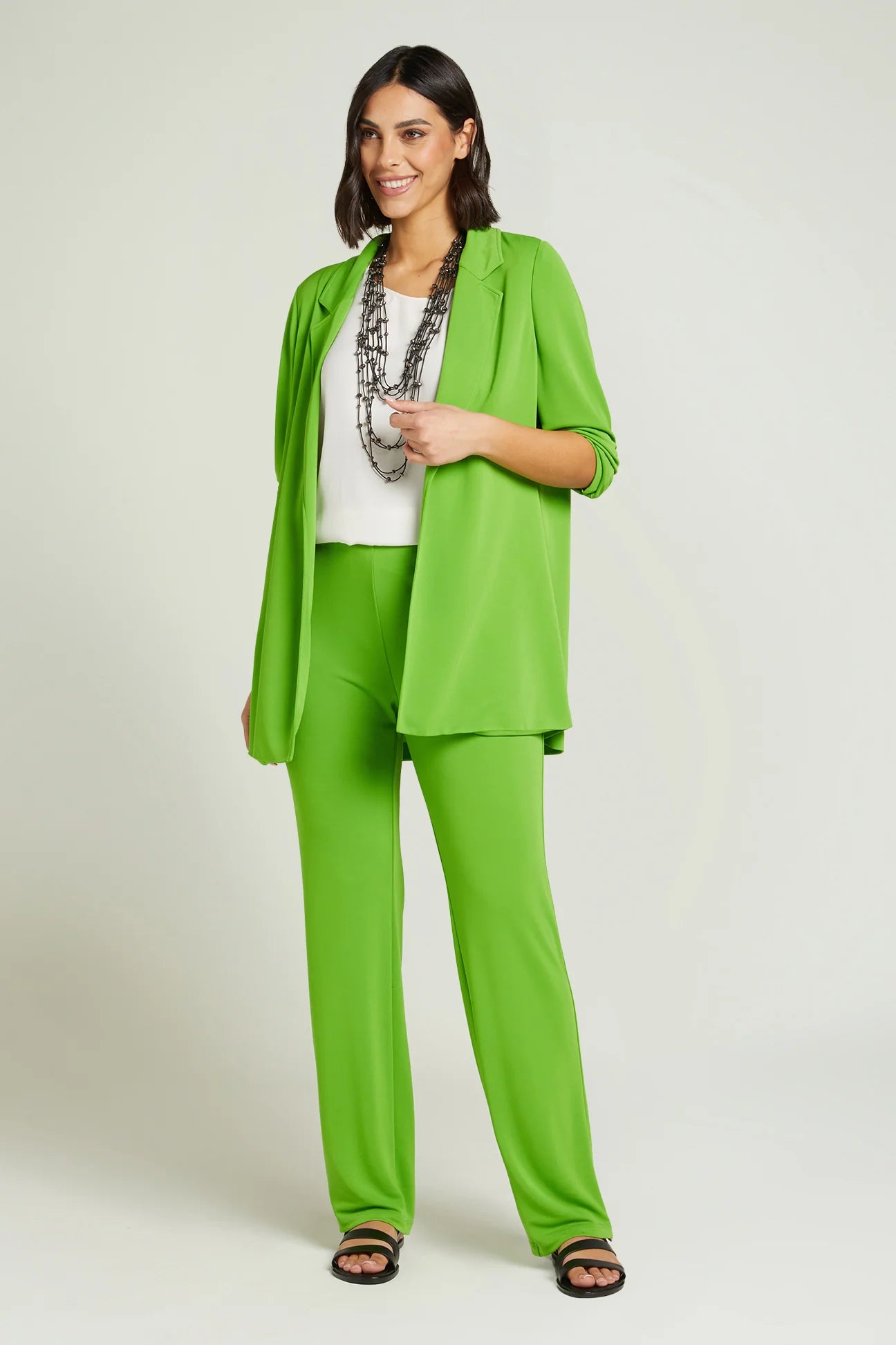 pantalone luisa viola verde p910f0