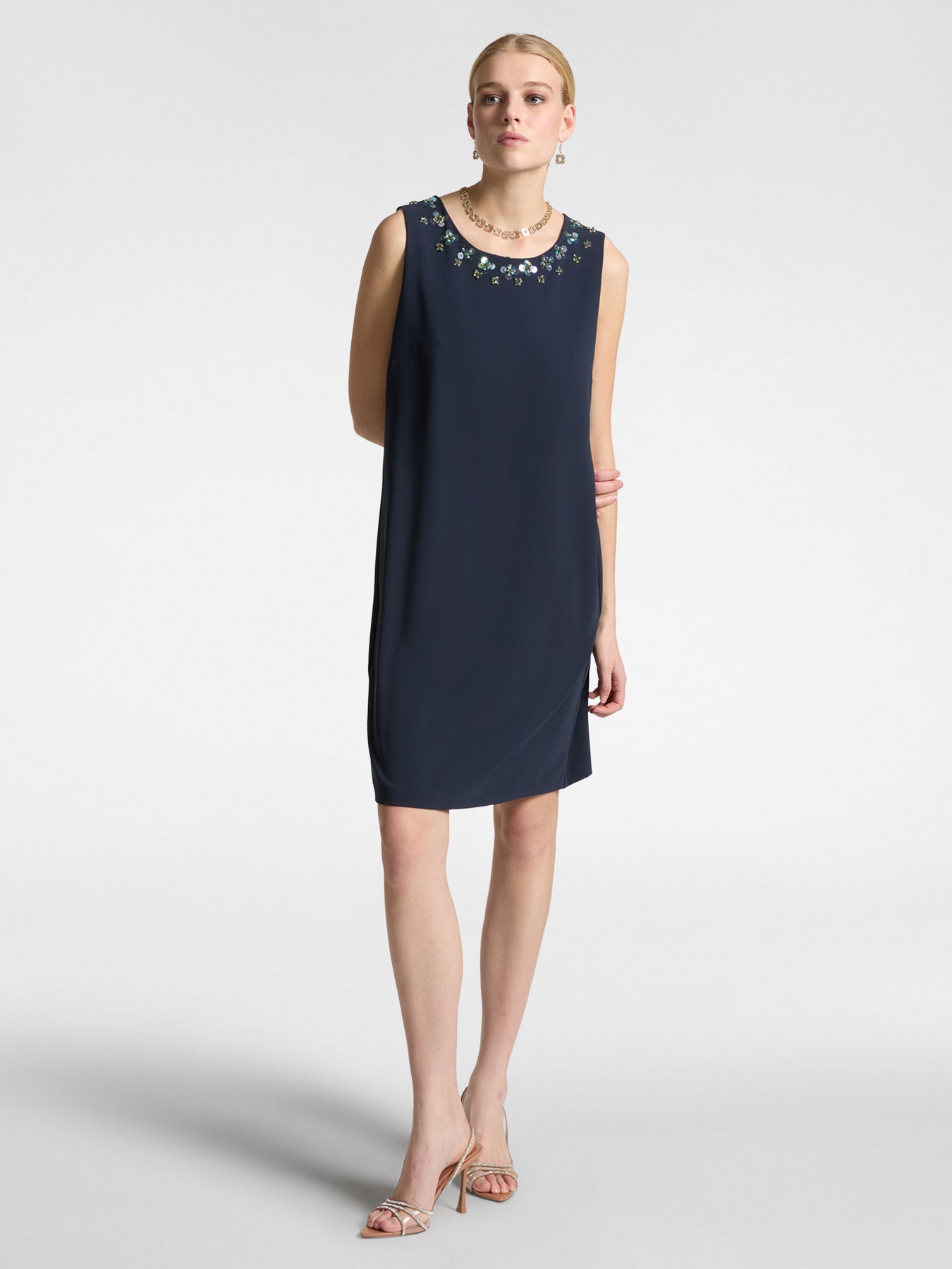 abito elena mirò blu 7375p0