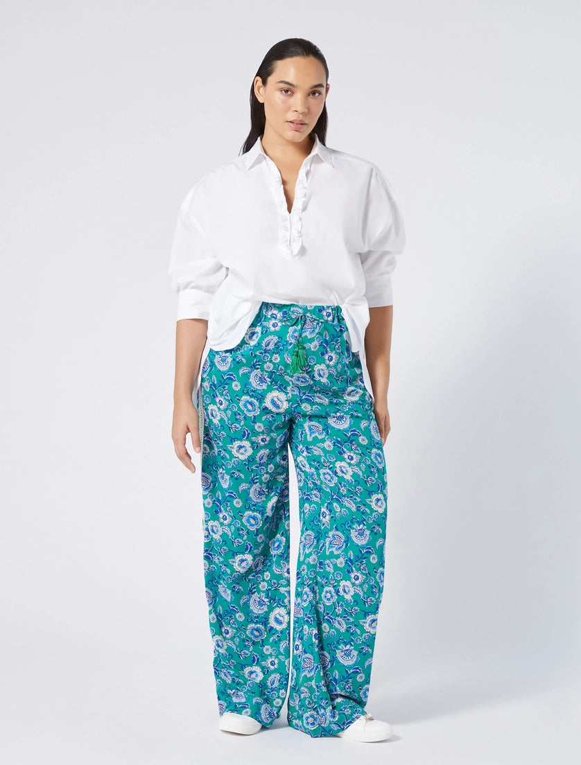 Pantaloni Marina Rinaldi Sport verdi porfido