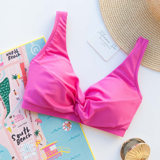 Top Helena Fucsia Satin