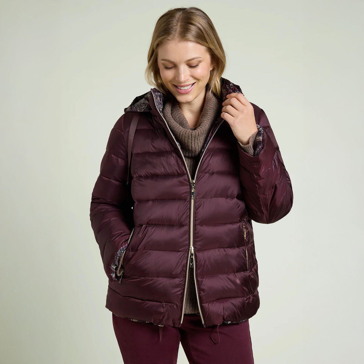 Piumino Luisa Viola F009F0-29