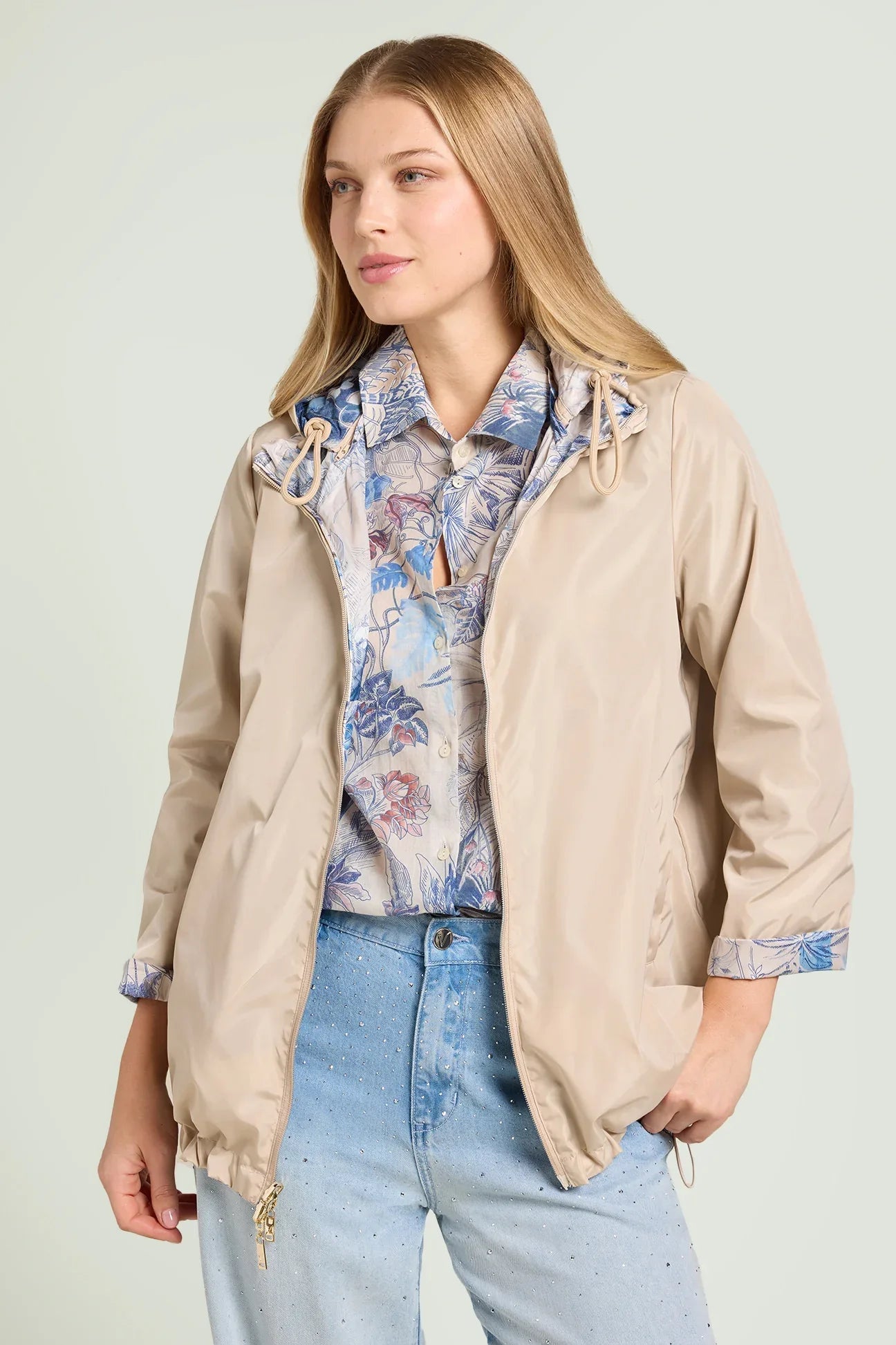 Giacca a vento reversibile F767F0-02