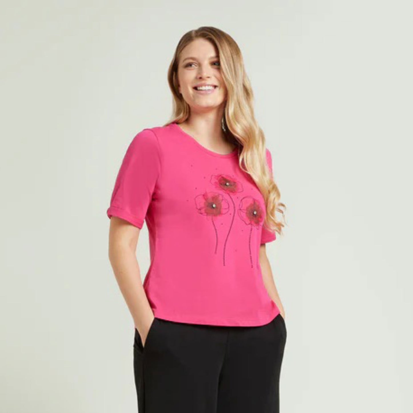 T-shirt luisa viola fucsia g089l0