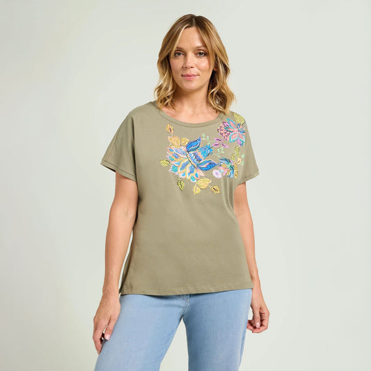 Luisa Viola green t shirt g101l0