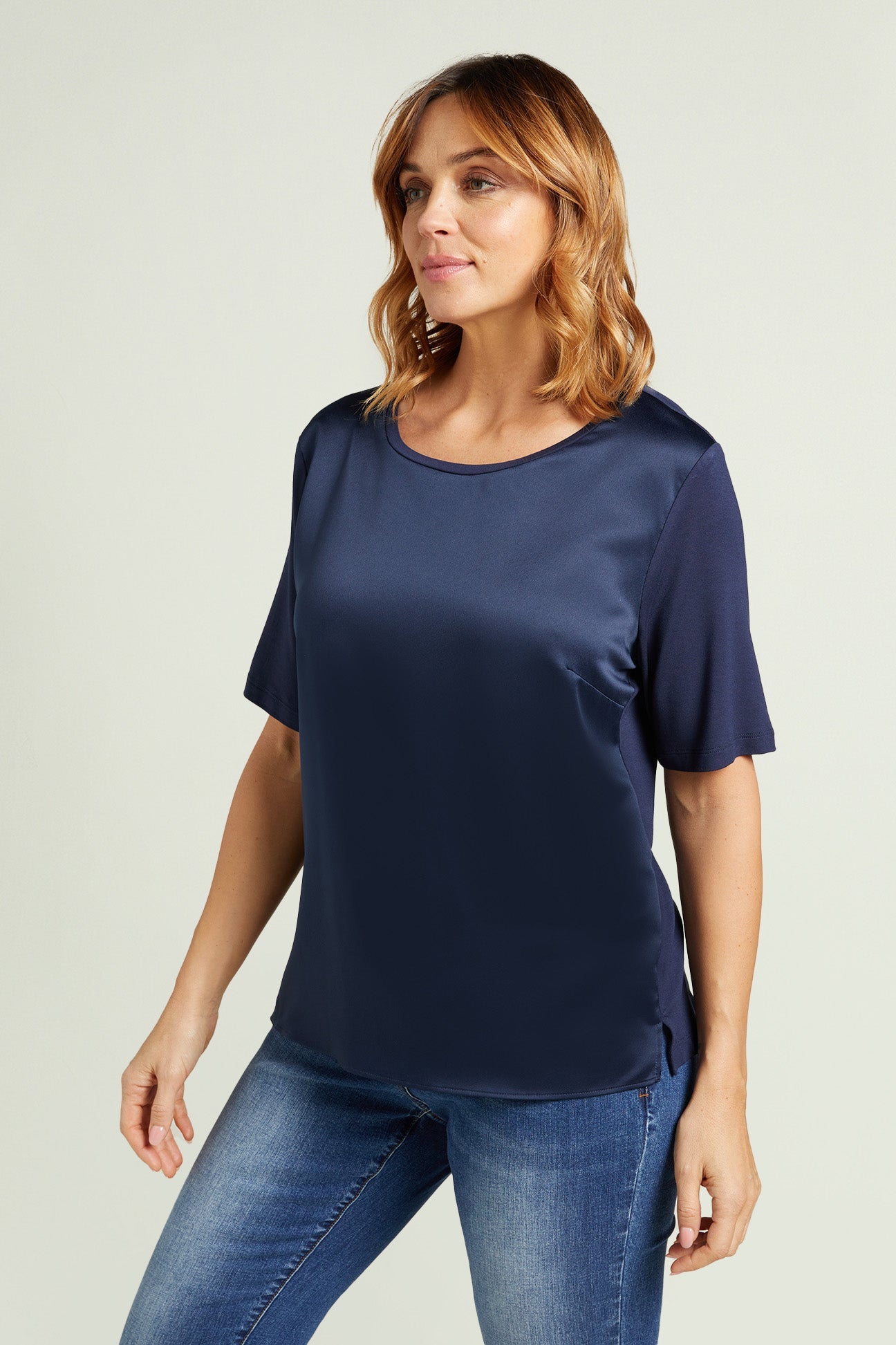 t-shirt luisa viola blu g026l0