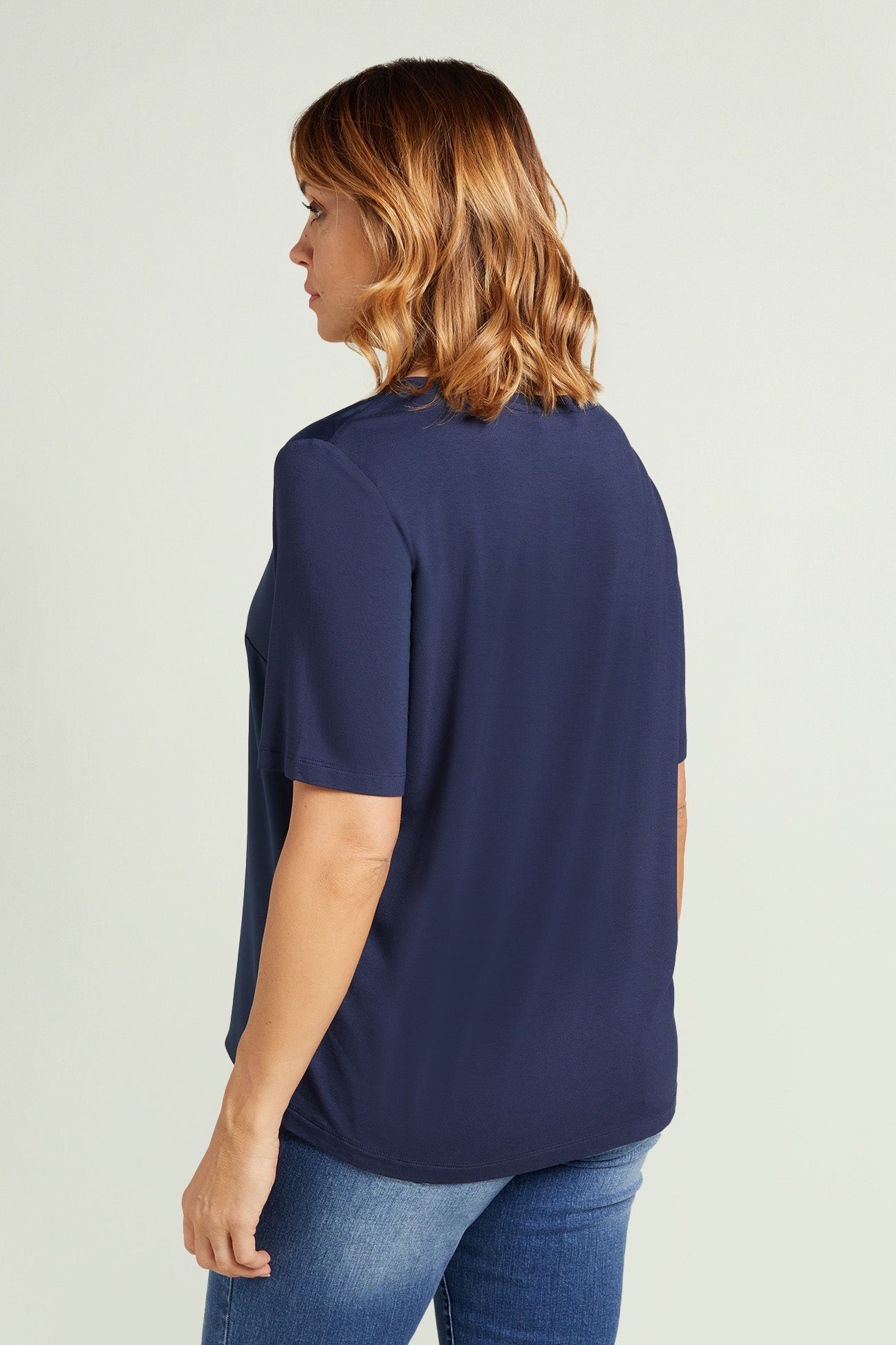 t-shirt luisa viola blu g026l0