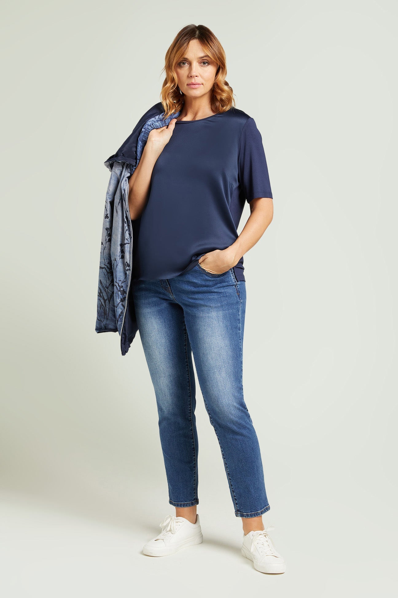 t-shirt luisa viola blu g026l0