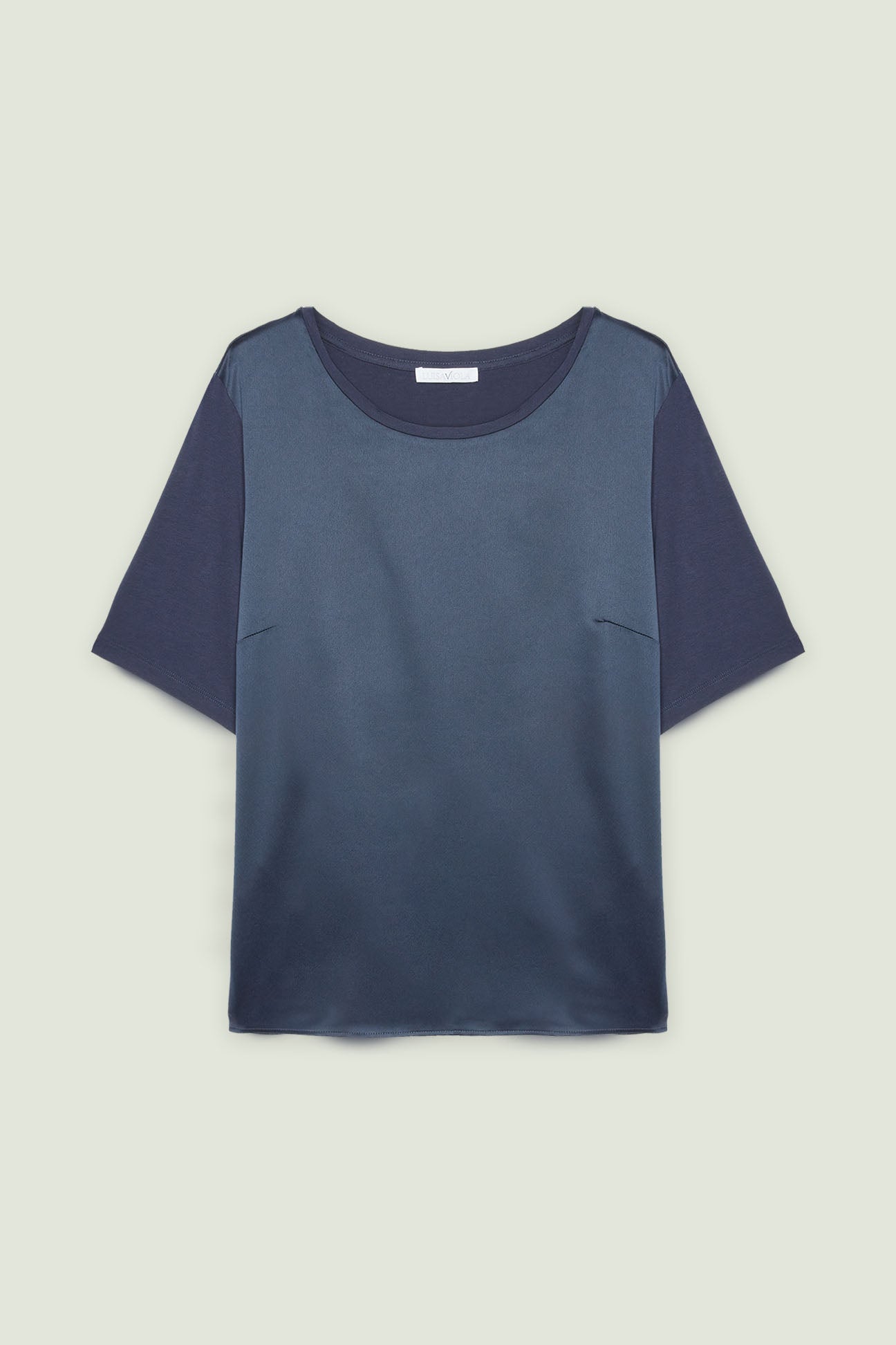 t-shirt luisa viola blu g026l0