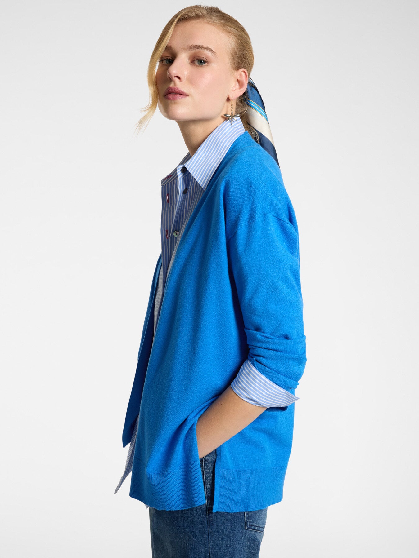 cardigan elena mirò 14 bluette m093z0