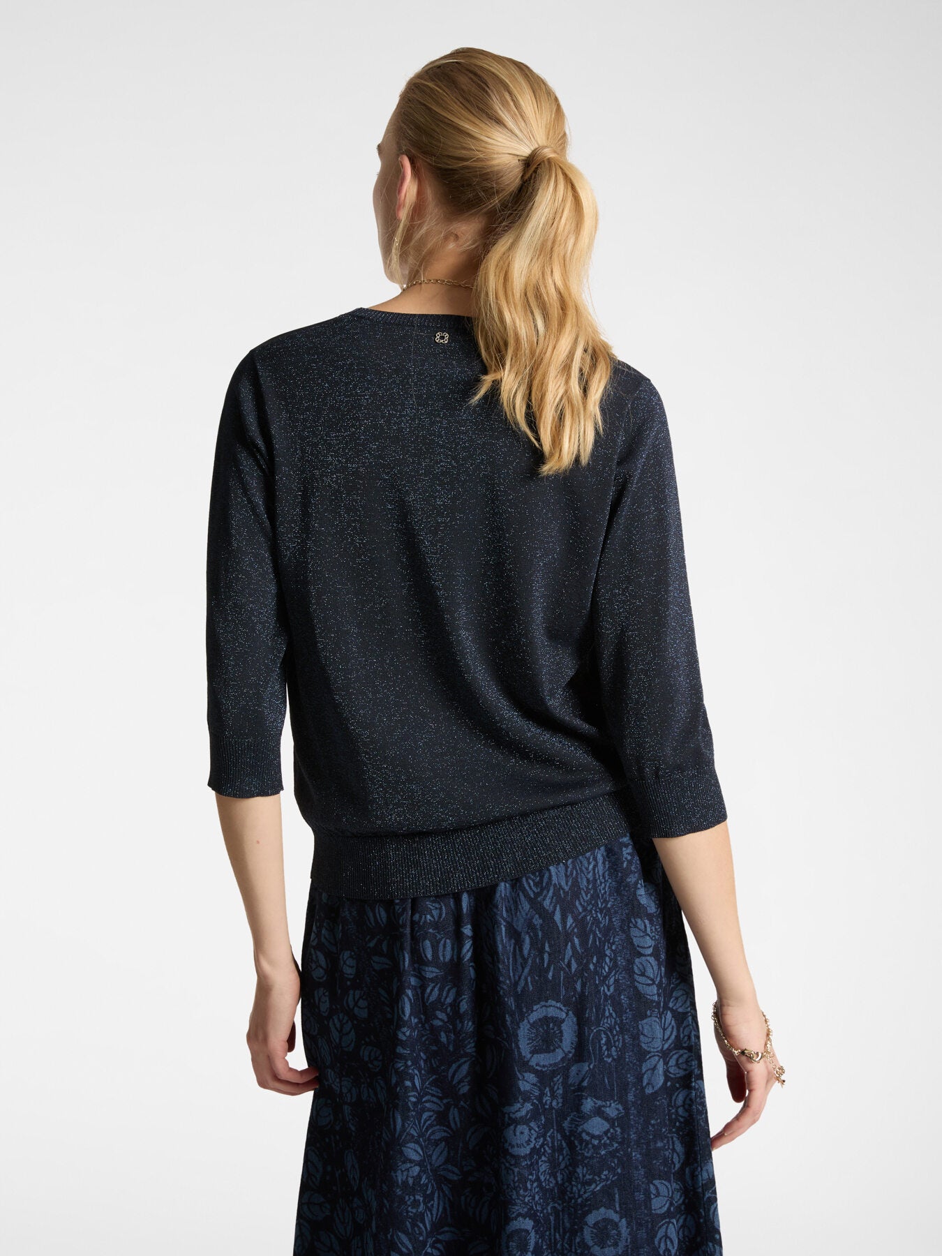 maglia elena mirò 34 blu m357z0