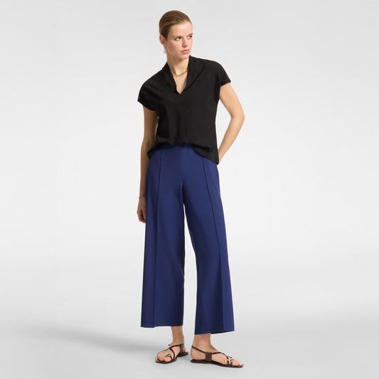 Pantaloni elena mirò bluette scuro p098p0
