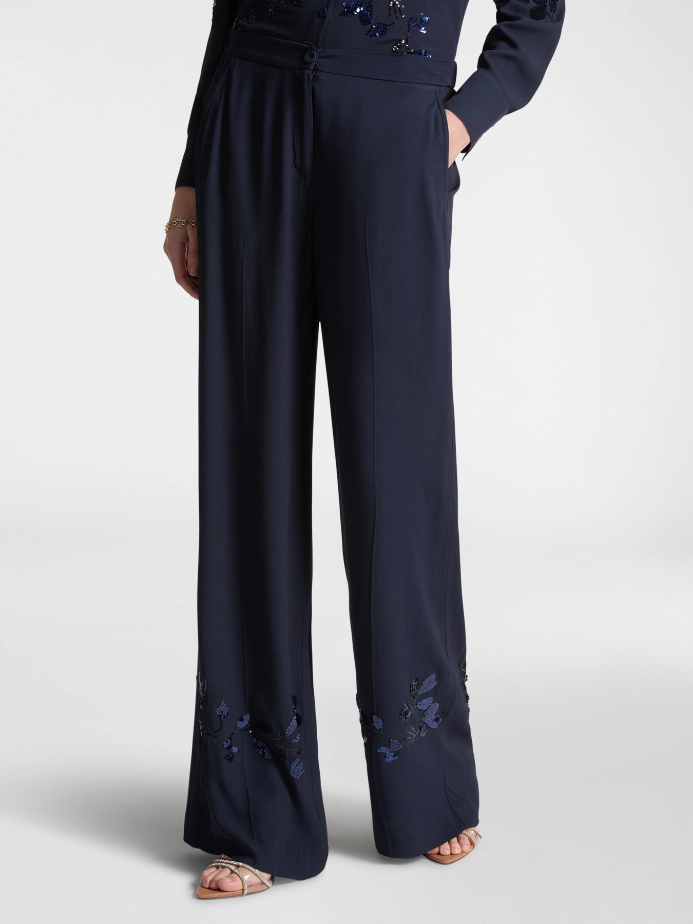 pantalone elena mirò blu p101p0