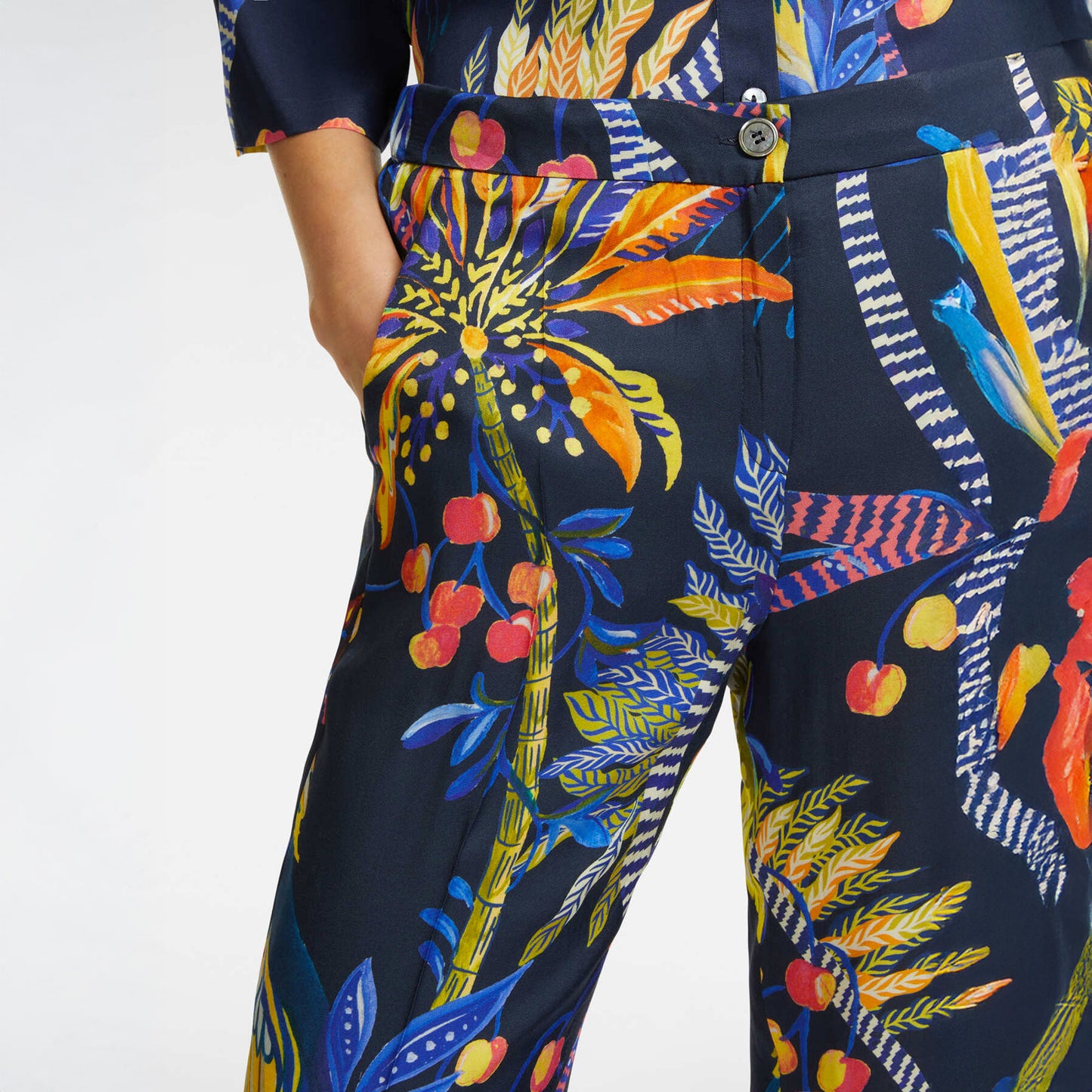 Pantaloni elena mirò 01 blu p109p1