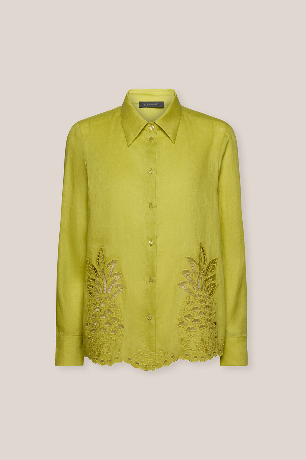 camicia elena mirò lime 5109p0