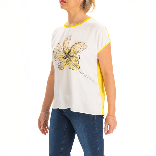 T shirt Luisa Viola gialla g001l0