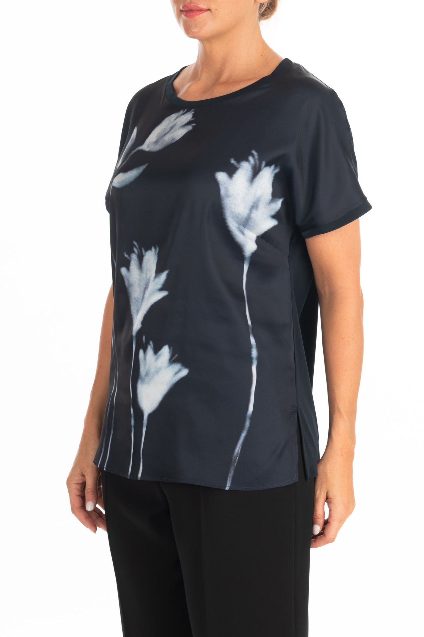 T-shirt luisa viola 34 blu  g046l0