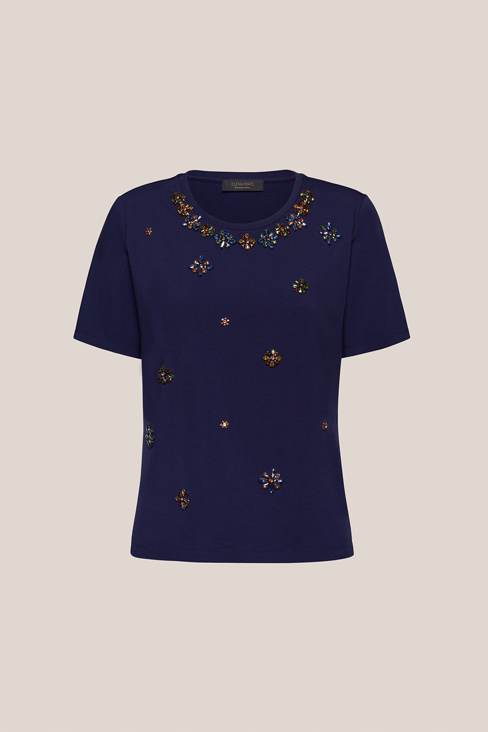 t-shirt elena mirò 24 blu g224z0