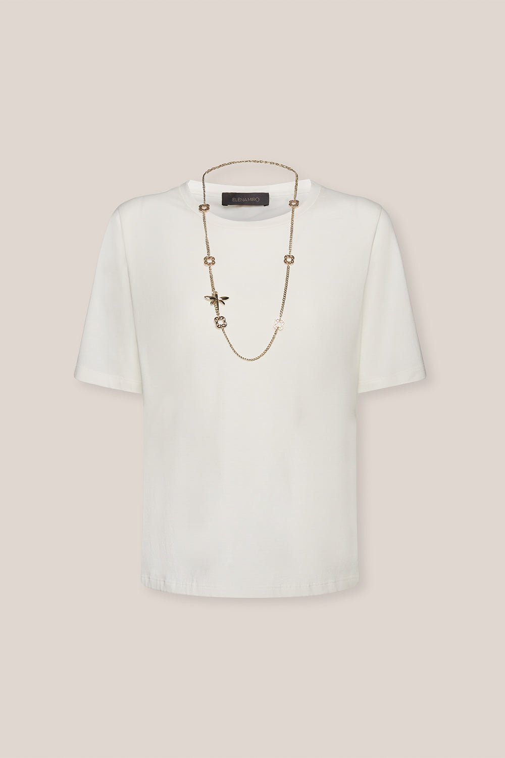 t-shirt elena mirò bianca g231z0