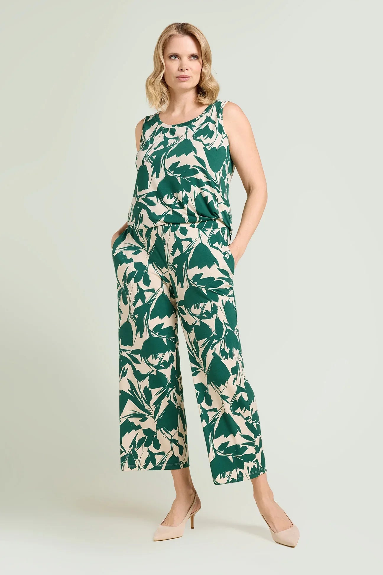 Pantaloni in jersey fantasia Luisa Viola P806F0-01