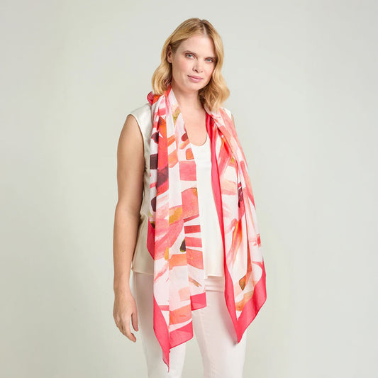 Foulard Luisa Viola rosso S024-03