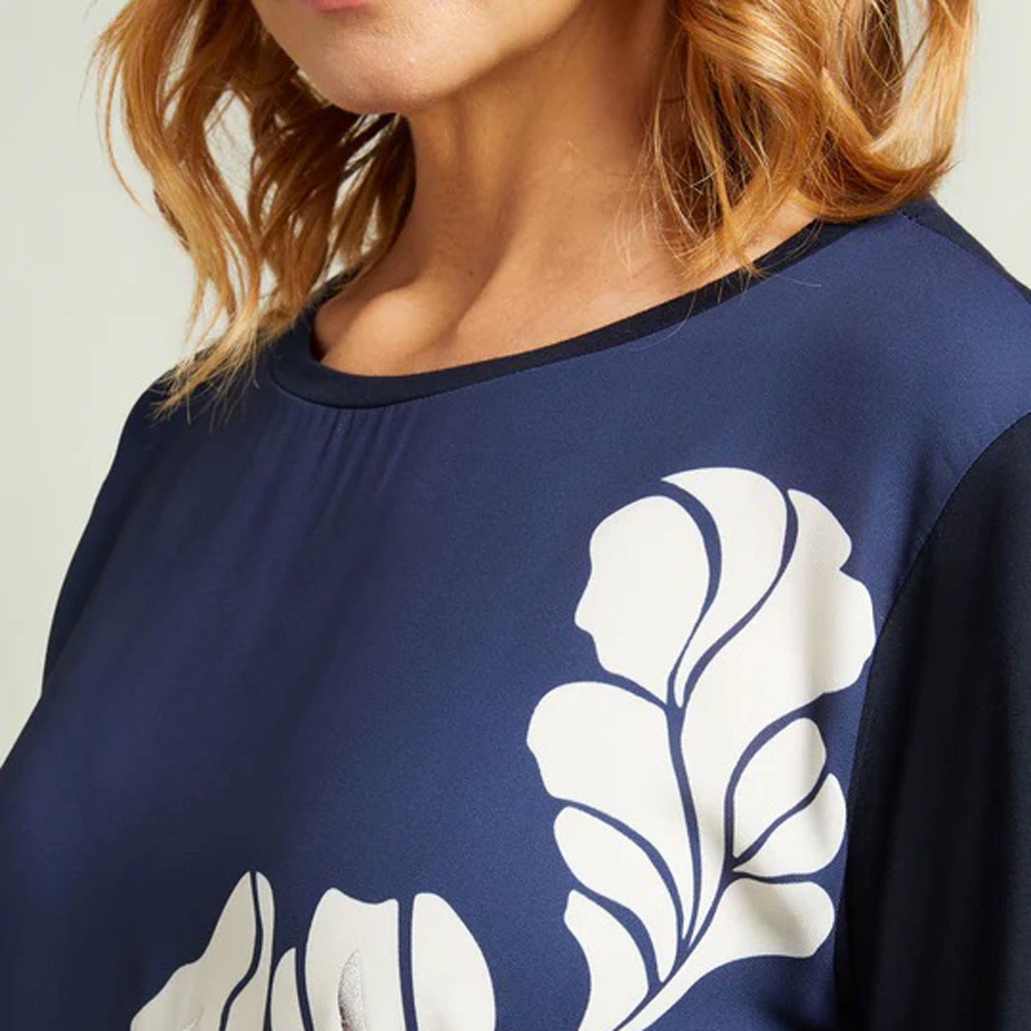t-shirt luisa viola blu g000l0